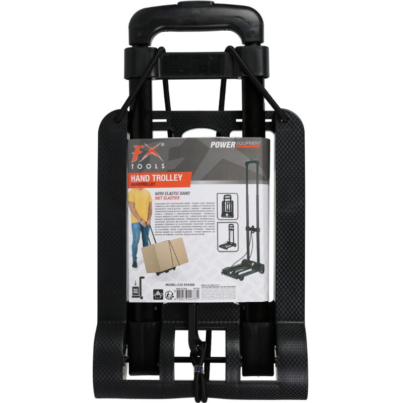 FX Tools Folding Hand Truck Heavy - Duty Transport Trolley with Wheels - Afanaya